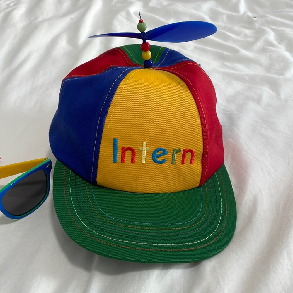 Google Intern Propeller Hat and Sunglasses